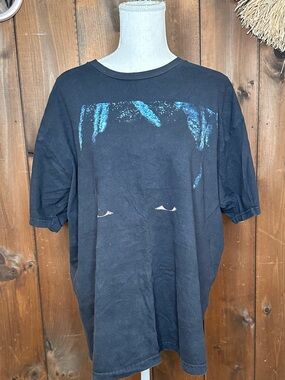 Xxxtentacion ‘Question Mark’ Eyes Double Sided Black T-shirt size XL USED